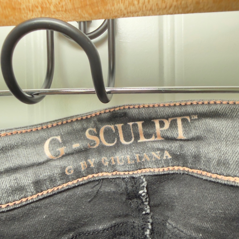 G-Sculpt  Size 12 Tall 405 Boot Valley Grey Wash Jeans Whimsigoth Streetwear Y2K - Picture 6 of 9